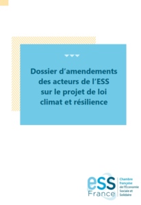 Téléchargez le dossier d'amendements d'ESS France sur la loi Climat & résilience