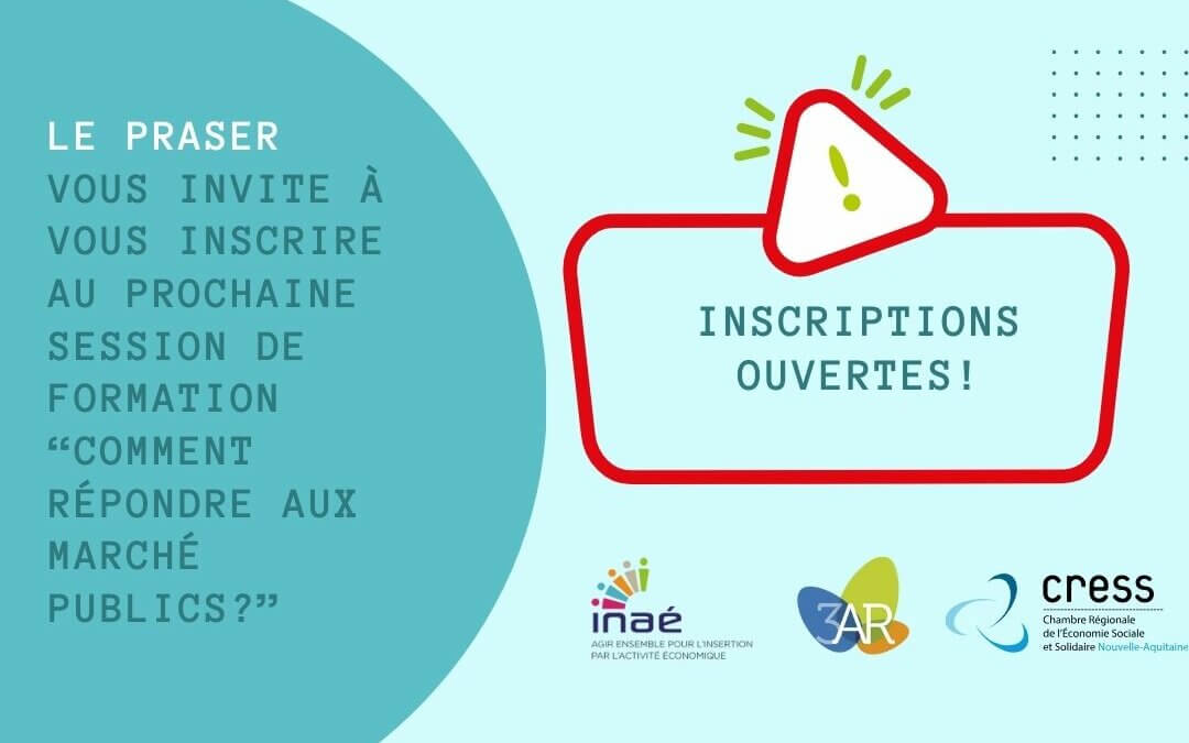 PRASER : Formation  » Comment répondre au marchés publics » 2025